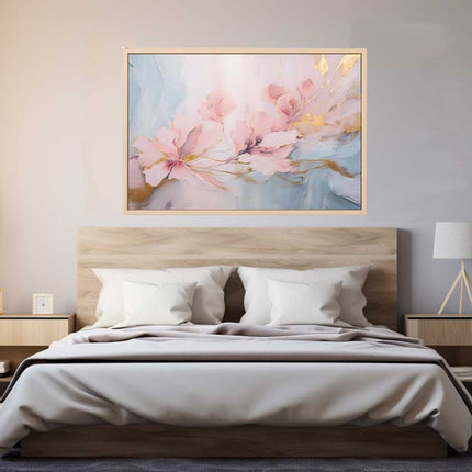 Flower Fine Art marble  Canvas Art Print