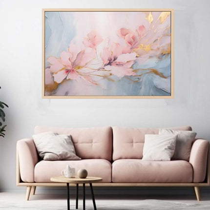 Flower Fine Art marble  Canvas Art Print
