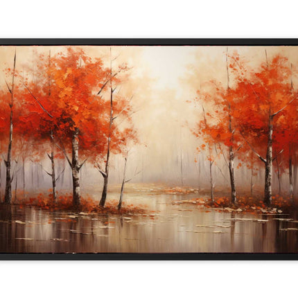 Red Forest  Art Canvas Art Print