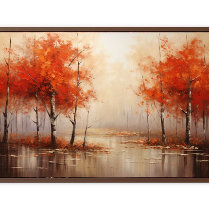 Red Forest  Art Canvas Art Print