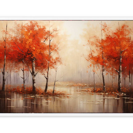 Red Forest  Art Canvas Art Print