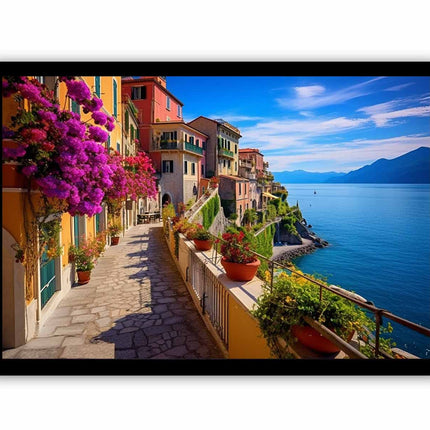 Cinque Terre in Italy Art Canvas Art Print