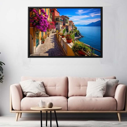 Cinque Terre in Italy Art Canvas Art Print