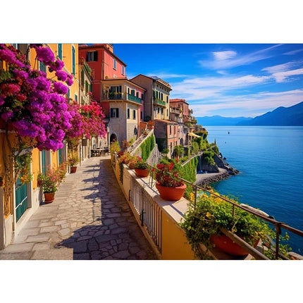 Cinque Terre in Italy Art Canvas Art Print