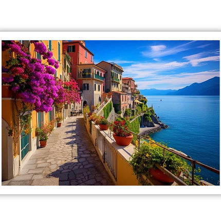 Cinque Terre in Italy Art Canvas Art Print