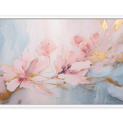 Flower Fine Art marble  Canvas Art Print