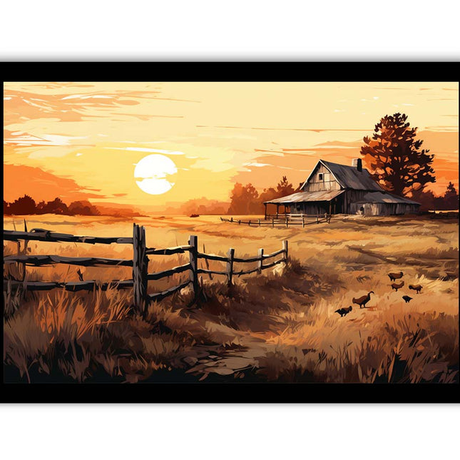Country Landscape Art Painting