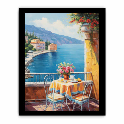 Mediterranean Art Painting  Canvas Art Print