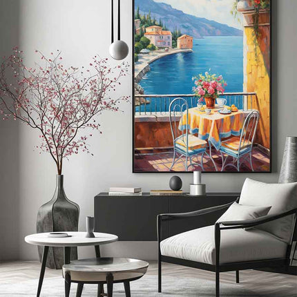 Mediterranean Art Painting  Canvas Art Print