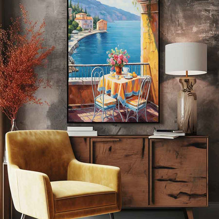 Mediterranean Art Painting  Canvas Art Print