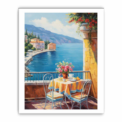 Mediterranean Art Painting  Canvas Art Print
