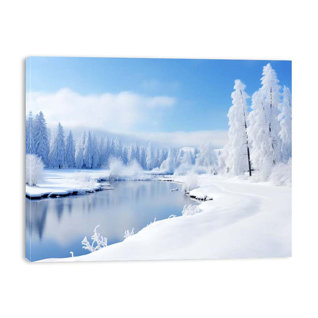 Switzeralnd Snow Art Canvas Art Print
