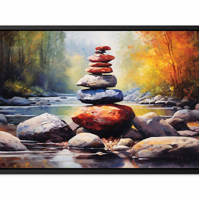 Stacking Stones Canvas Art Print