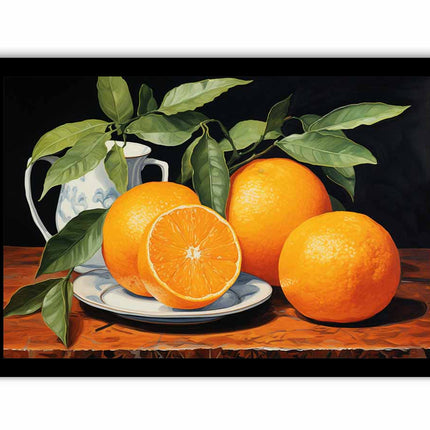 Orange Painting  Art Canvas Art Print
