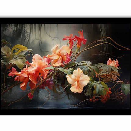 Flower Botanical Art Canvas Art Print