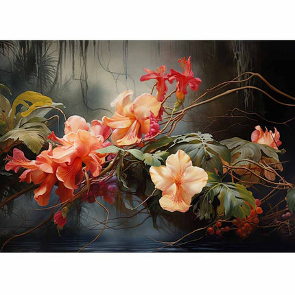 Flower Botanical Art Canvas Art Print