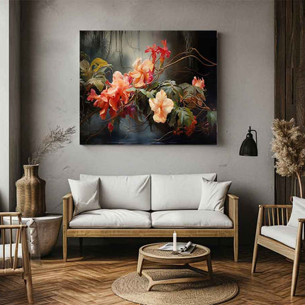 Flower Botanical Art Canvas Art Print