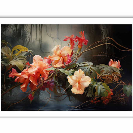 Flower Botanical Art Canvas Art Print