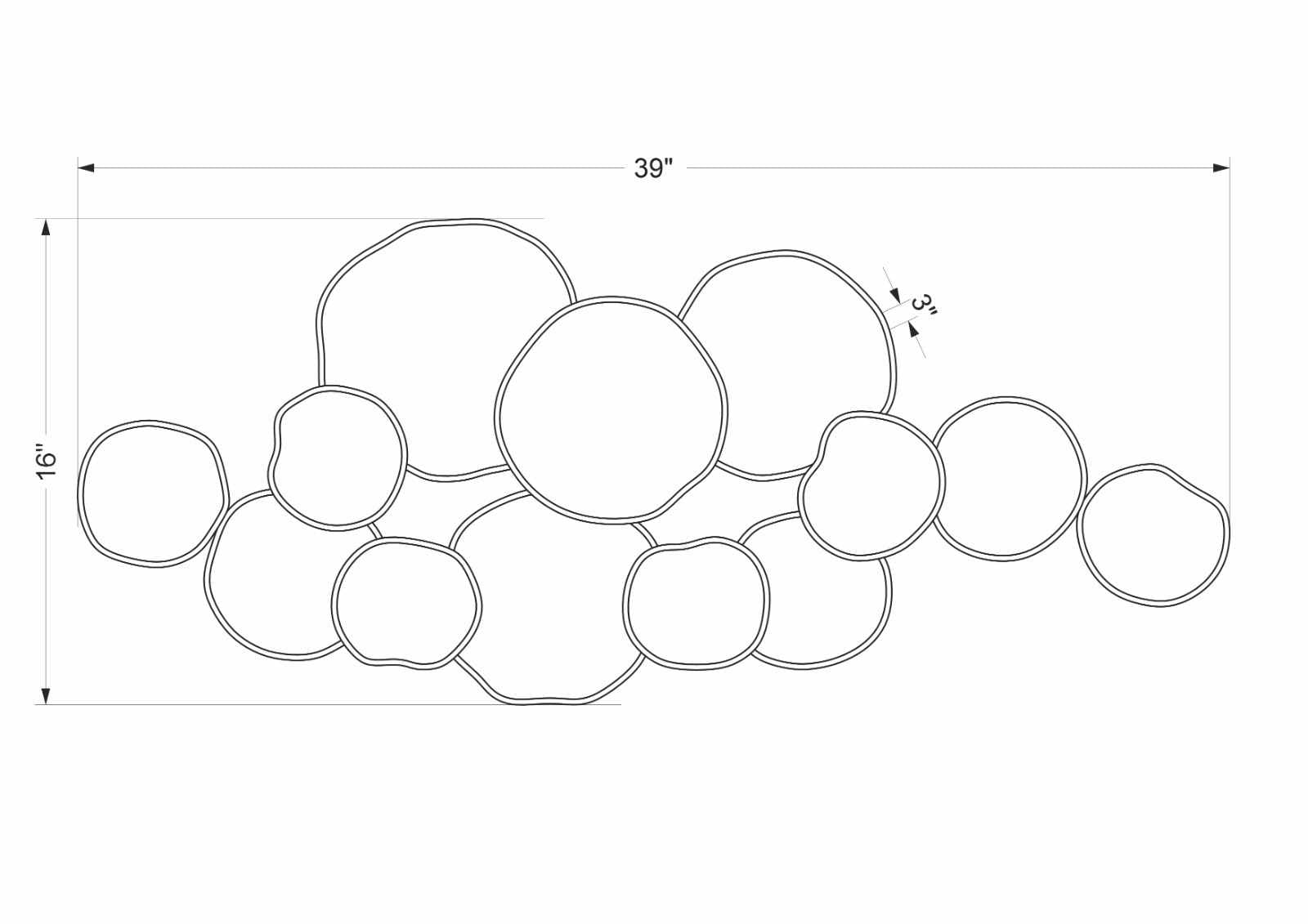 Termianak Metallic Gold Wall Decor-1