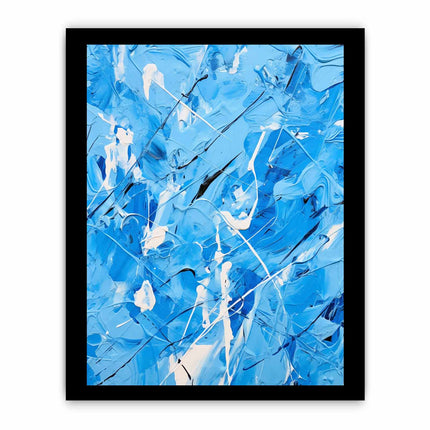 Green Art Dripping Color Painting Canvas Art Print