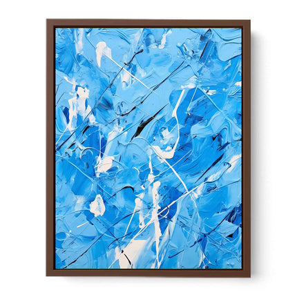 Green Art Dripping Color Painting Canvas Art Print