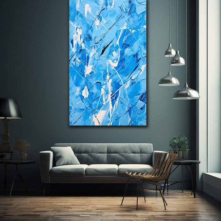 Green Art Dripping Color Painting Canvas Art Print