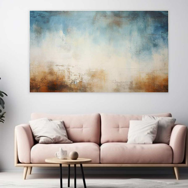 Blue Brown Art  Canvas Art Painting