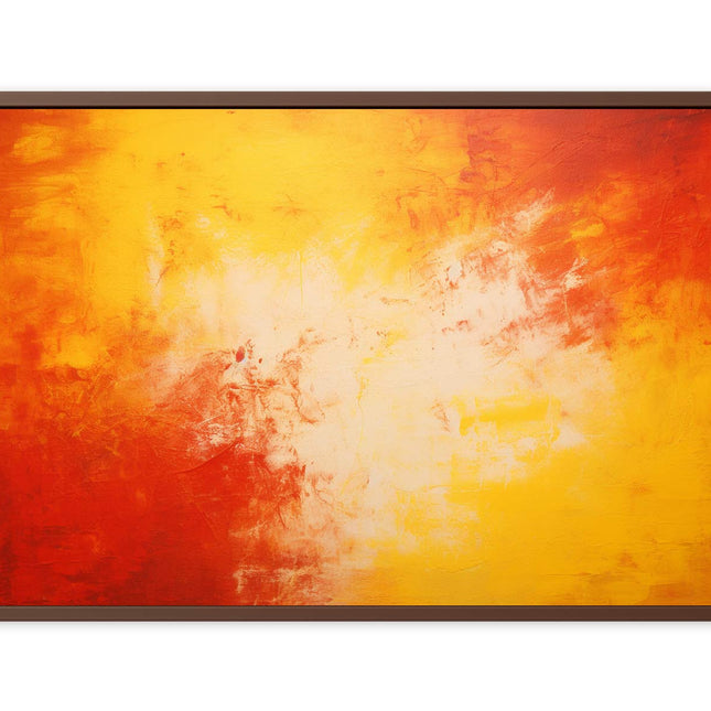 Red Yellow Art Painting on Canvas Art Print