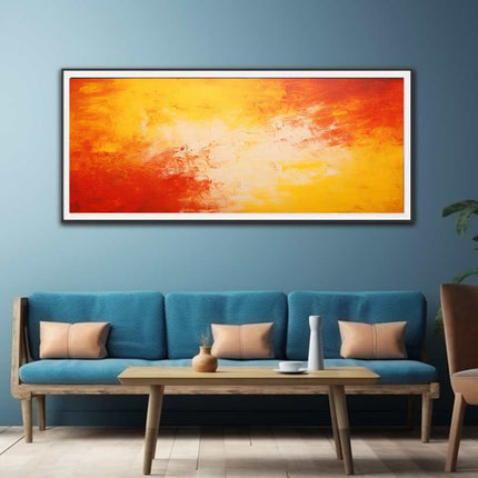 Red Yellow Art Painting on Canvas Art Print