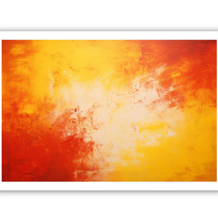 Red Yellow Art Painting on Canvas Art Print