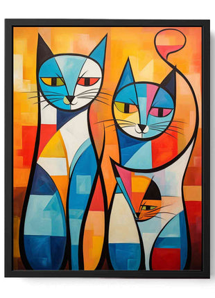 Cats Modern Art Canvas Art Print