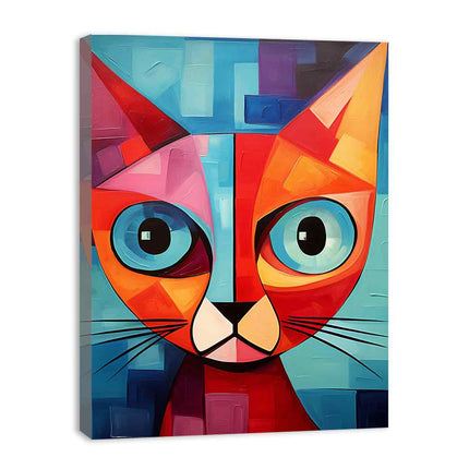 Red Cat Canvas Art Print