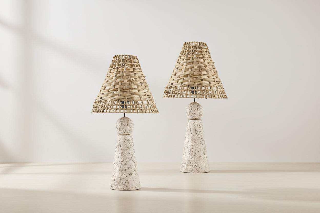 Aimargues Dark Red Table Lamp-1