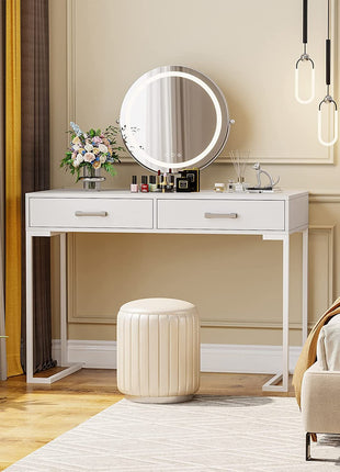 White Vanity Table Dressing Desk-0