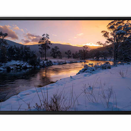 River Sundown Canvas Art Print