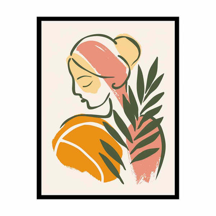 Quiet women Art Canvas Art Print
