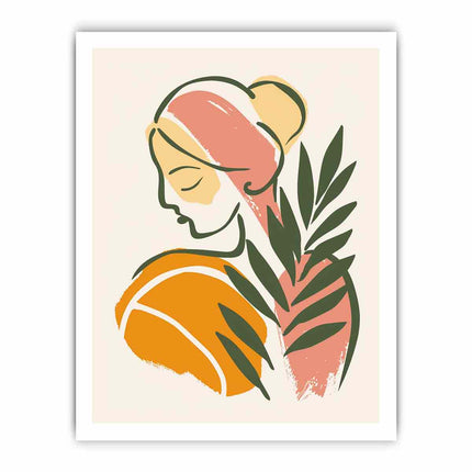 Quiet women Art Canvas Art Print