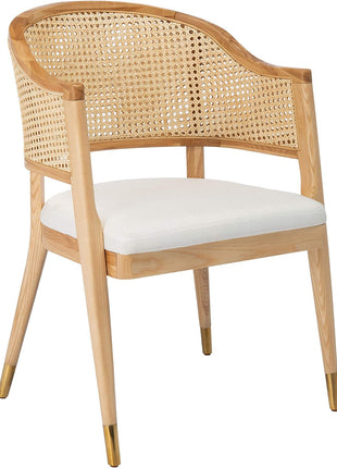 Couture Home Collection Rogue Natural Rattan Living Room Dining Accent Chair (Fully Assembled) SFV4106B-4