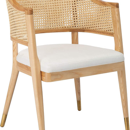 Couture Home Collection Rogue Natural Rattan Living Room Dining Accent Chair (Fully Assembled) SFV4106B-4