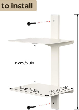Invisible Floating Bookshelf for Wall Mounted, 8 Tier Vertical Spine Book Tower, Heavy-Duty Metal Book Organizers for Home Office, 4 Pack White