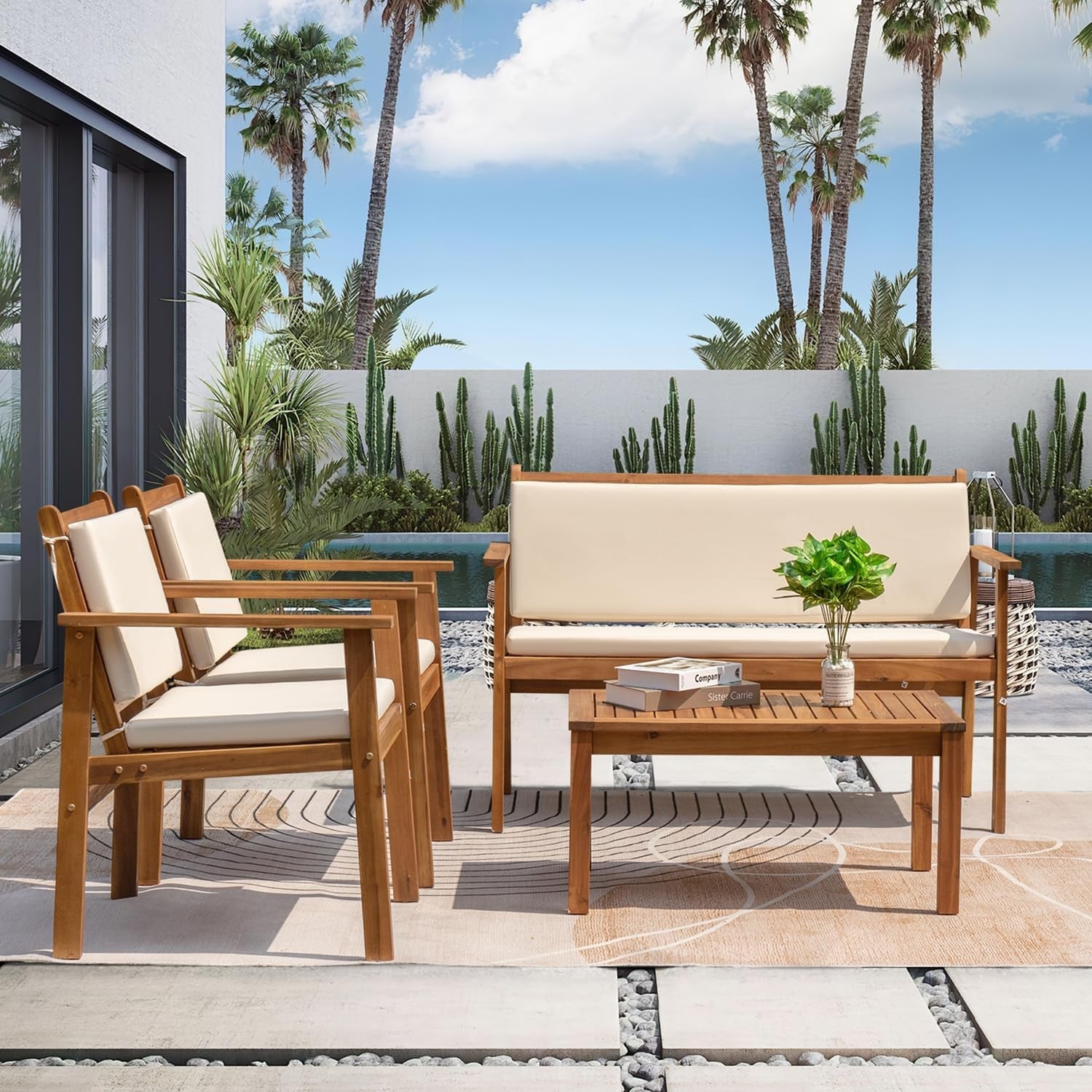 Wooden outdoor furniture