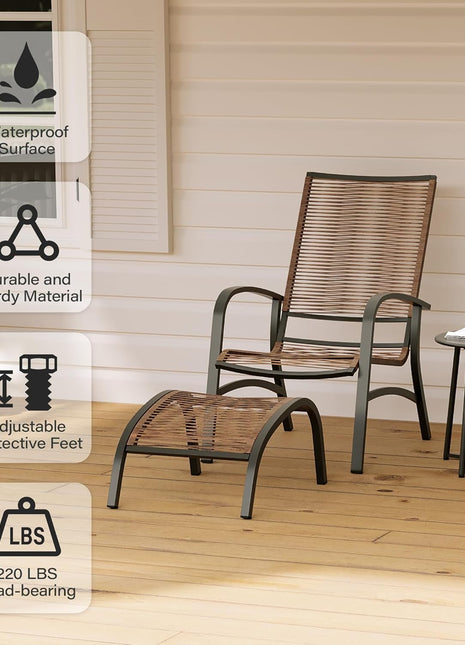 Comfortable 5 Piece Patio Conversation Set for Outdoors-2