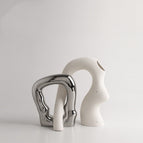 Shaped contrast color vase