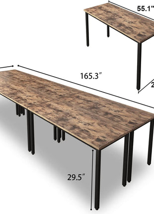 Rustic Vintage Brown Conference Tables for 16-1