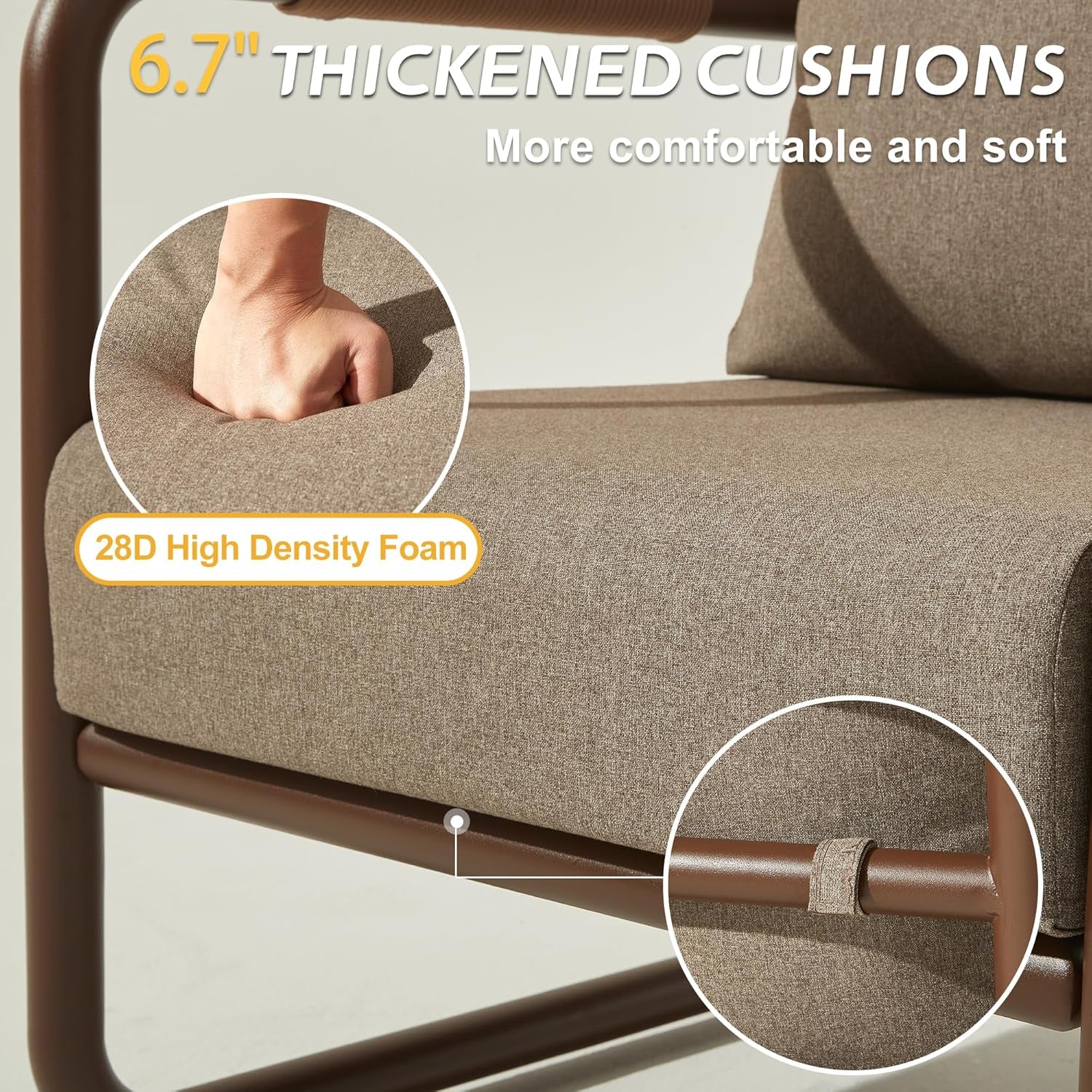 Outdoor Aluminum Patio Furniture Set with Fire Pit-4