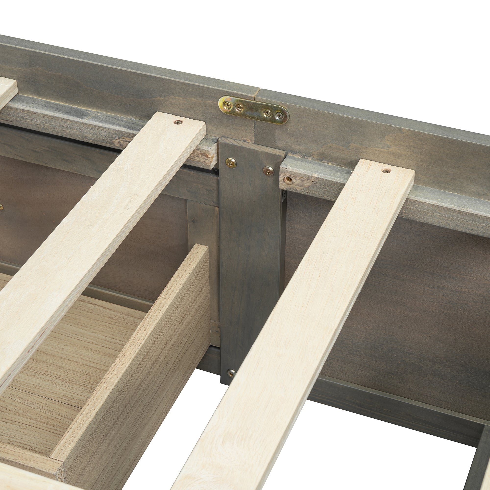 Queen Size Platform Bed with 6 Storage Drawers