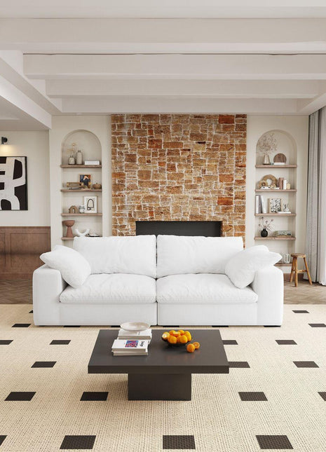 Modular Sectional Couch 80' Down Filled Modular Sectional Sofas for Living Room,Cushion Covers Removable loveseater 2seaters-0