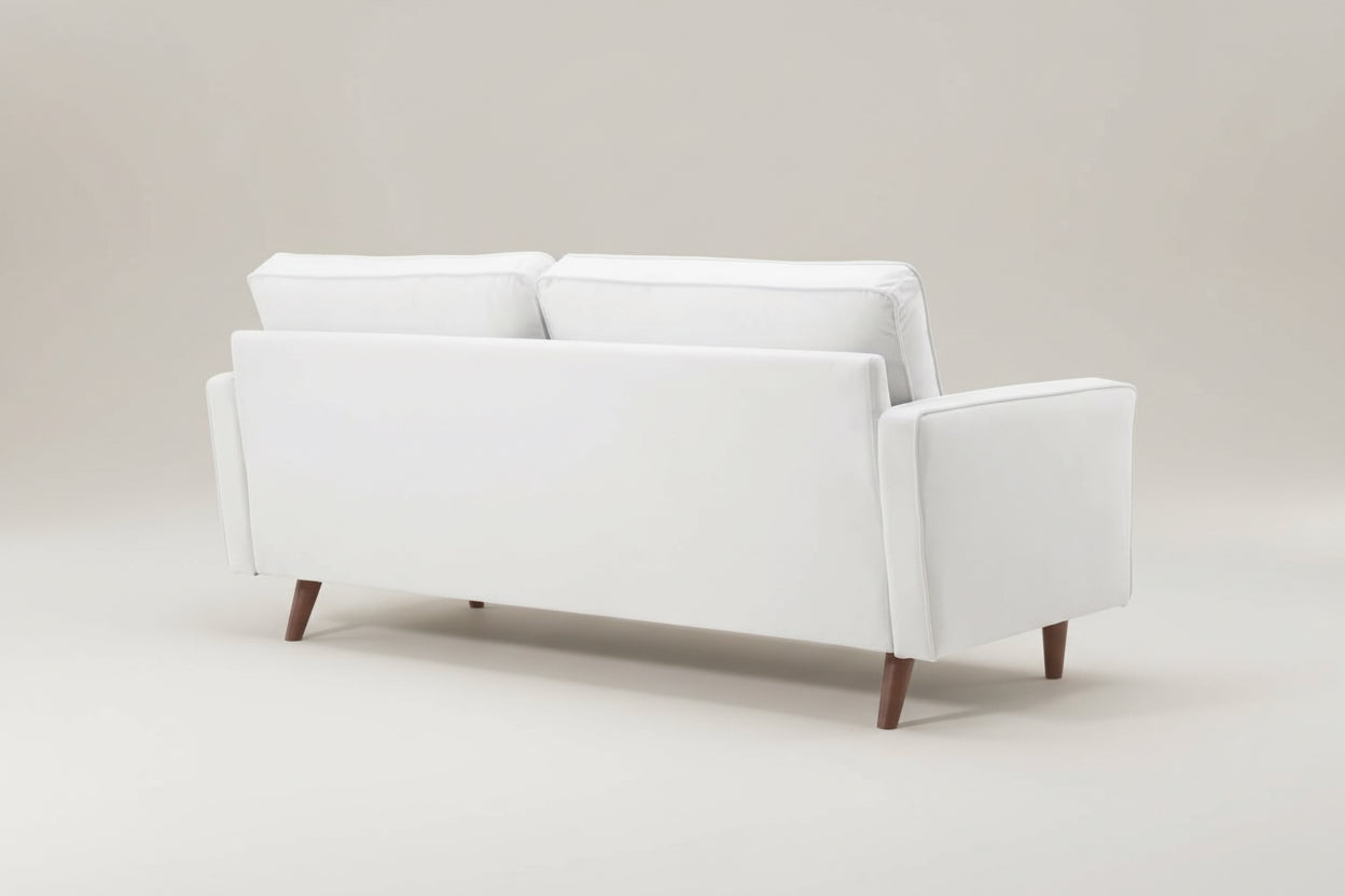 Valour Performance Velvet Sofa White Mid Century Modern-4