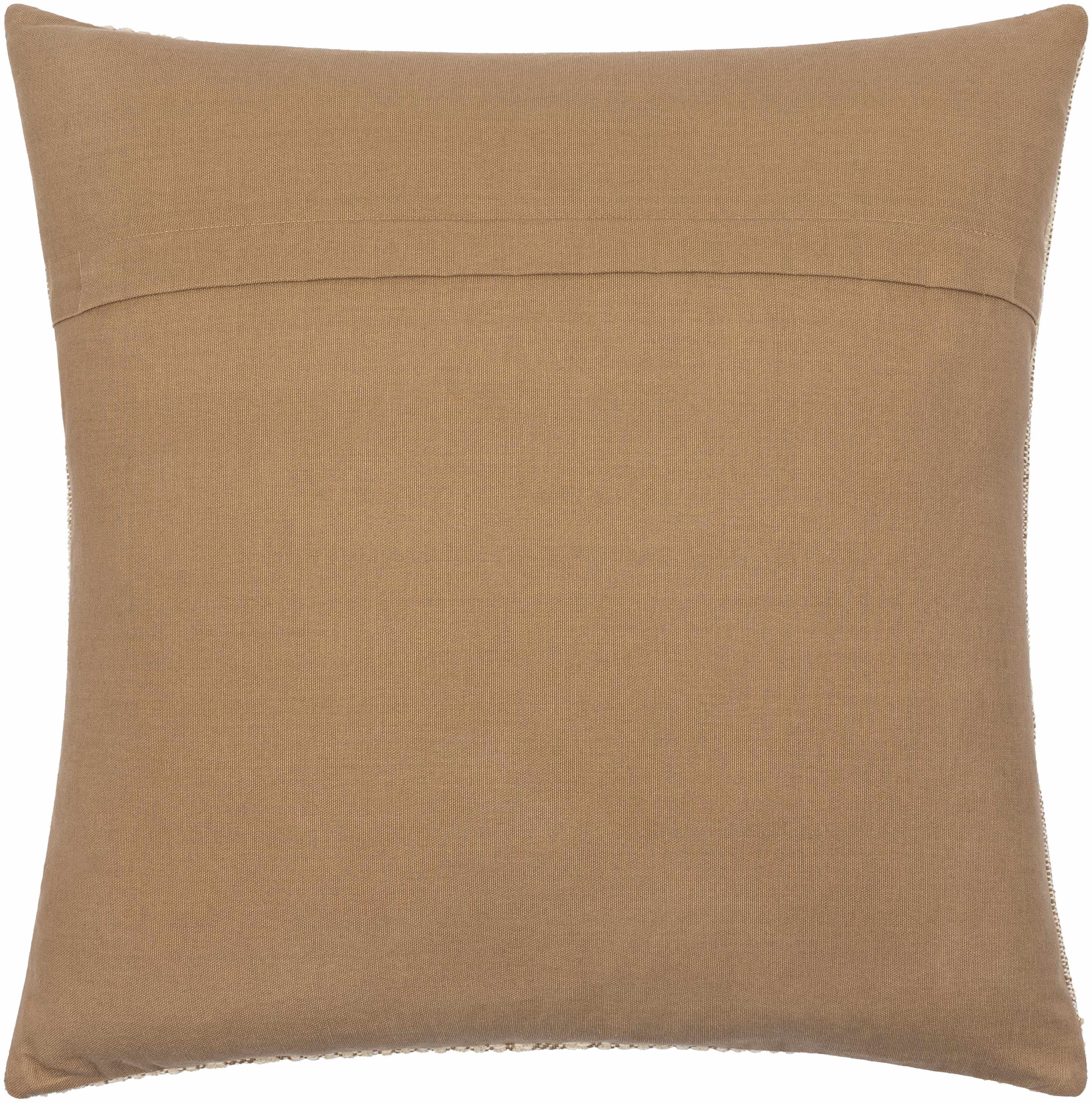 Brown pillow on a white background