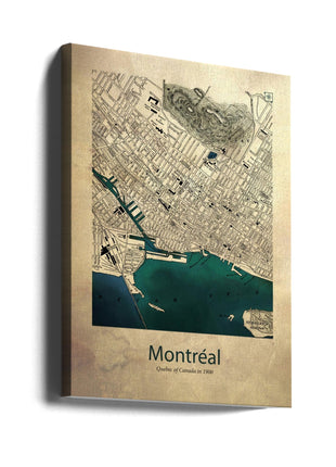 Wall art Montreal map-0